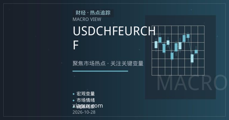 瑞郎避险属性再审视：USDCHF与EURCHF交叉盘联动逻辑