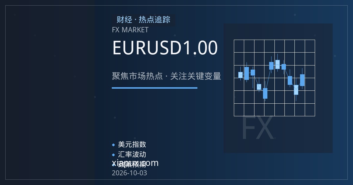 欧元与美元平价之争：EURUSD逼近1.00的多空逻辑与后续观察